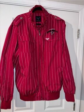 Basic Code Atlanta Falcons 2016 Super Bowl pinstriped jackets men’s size 2XL